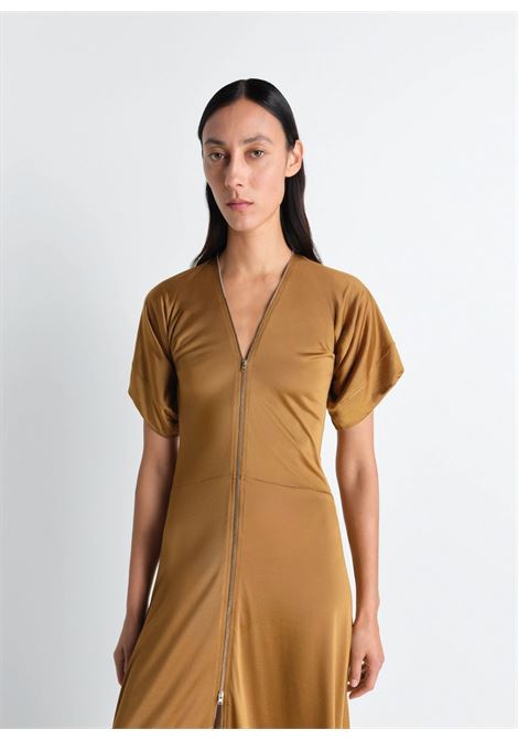 zip dress woman cinnamon brown LEMAIRE | R1144 LJ1049BR426
